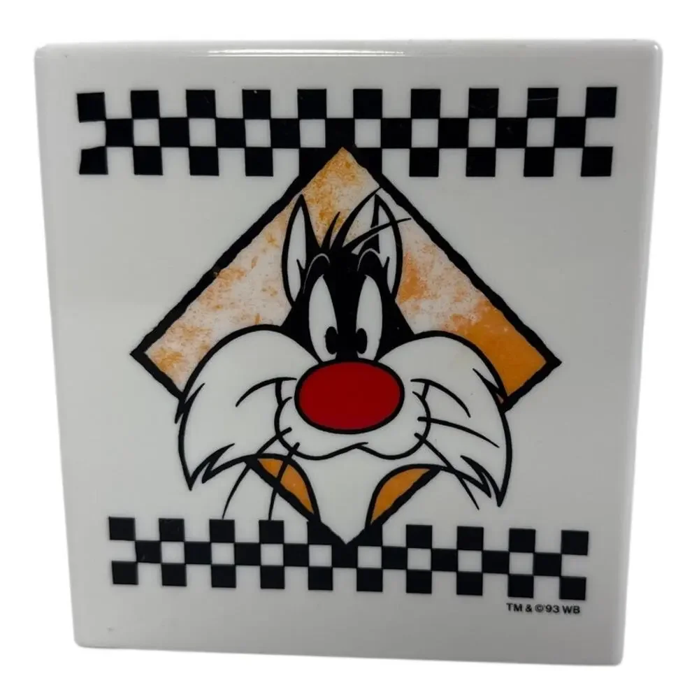 Vintage 1993 Looney Tunes Tweety Sylvester Tissue Box Cover